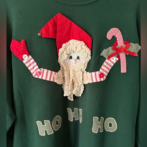 Women's Santa Christmas Sweater/Sweatshirt - Picture 3 of 5